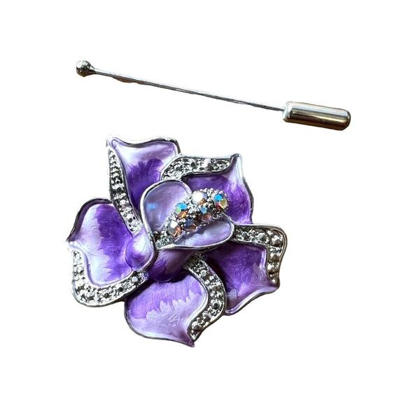 Assorted Jewelry Making Brooch Pins and Pendant Spacers with Swarovski Crystals - Picture 2 of 16